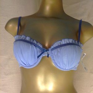 Baby Blue Charlotte Russe Cute Bra NWT, size 34B